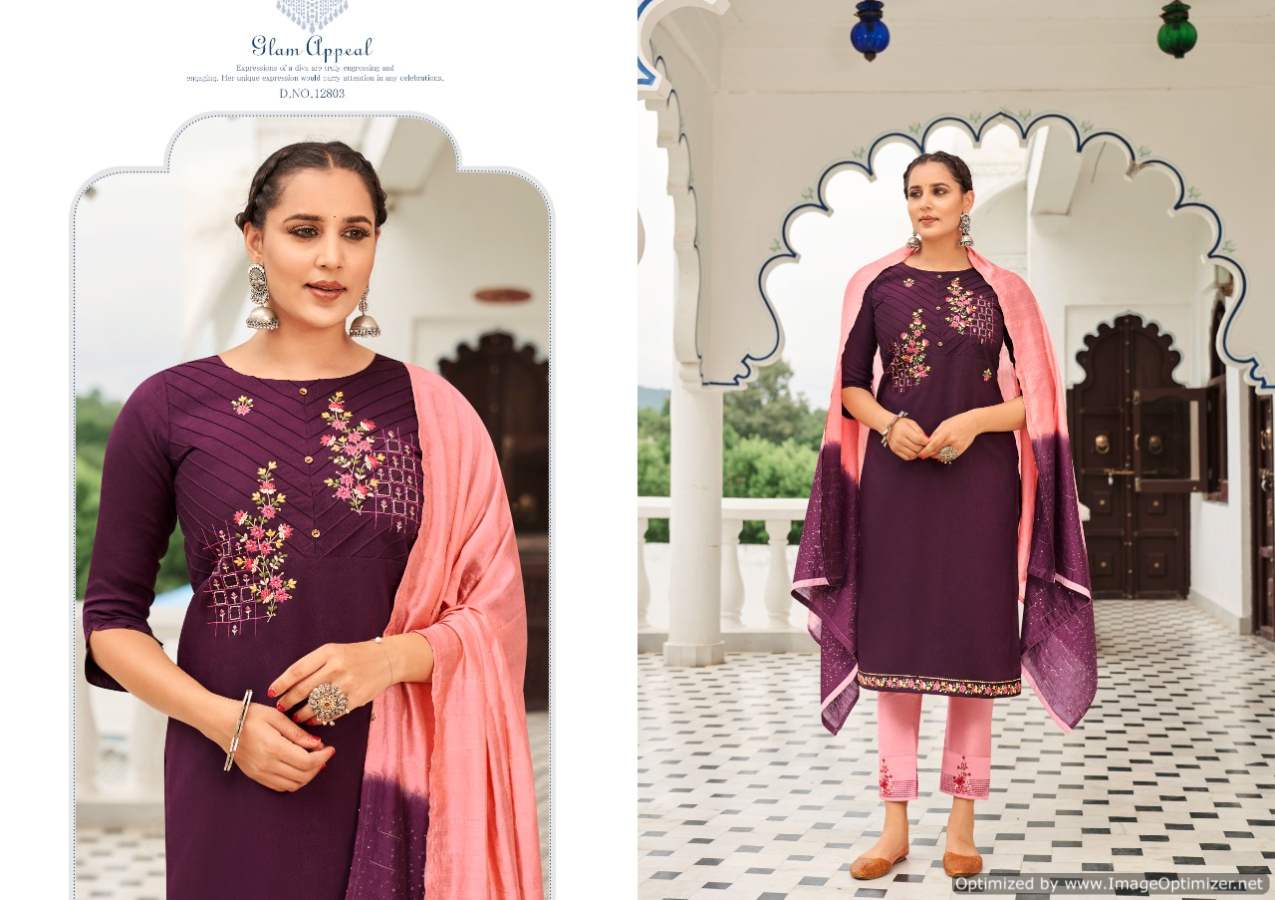 Kivi Rajwadi Festive Wear Designer Kurti With Pant And Dupatta Collection